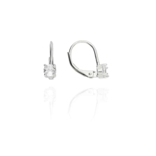 Fine Silver AG124515 -Ezüst hagyományos záras beakasztós női fülbevaló pár fülbevaló