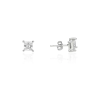 Fine Silver AG124810 - Ezüst beszúrós hattyú fülbevaló
