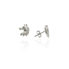 Fine Silver AG125031 - Ezüst beszúrós hattyú fülbevaló