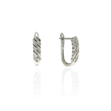 Fine Silver AG125190 - Ezüst francia záras női fülbevaló pár fülbevaló