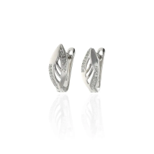 Fine Silver AG125197 - Ezüst francia záras női fülbevaló pár fülbevaló