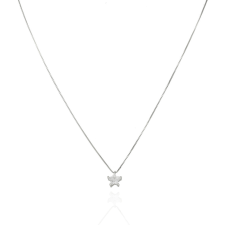 Fine Silver - Ezüst nyaklánc medállal Hossz: 42 - 45 cm nyaklánc