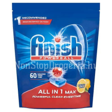 Finish Finish Allin1 MAX Tabletta Lemon 60 db tisztító- és takarítószer, higiénia