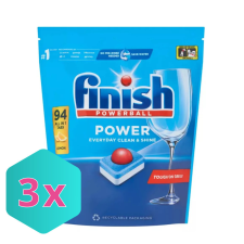  Finish Power mosogatótabletta 94db-os lemon KARTON - 3 db tisztító- és takarítószer, higiénia