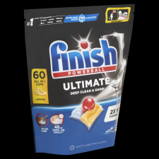 Finish Powerball Ultimate All in 1 Lemon mosogatógép kapszula 60 db tisztító- és takarítószer, higiénia