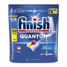 Finish Quantum All in 1 Lemon Mosogatógép kapszula 130db tisztító- és takarítószer, higiénia