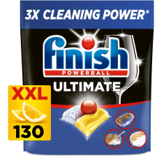 Finish Ultimate All in 1 Lemon 130 darab tisztító- és takarítószer, higiénia
