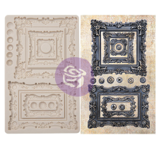 Finnabair szilikon öntőforma - Baroque Frames - Décor Mould (1 db) gipszkiöntő forma