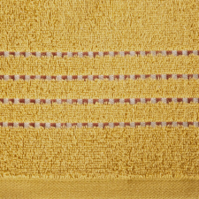  Fiore csíkos törölköző Mustársárga 70x140 cm lakástextília