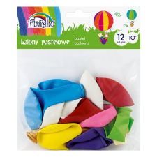 Fiorello Lufi fiorello 10" 12db-os pasztel színek party kellék
