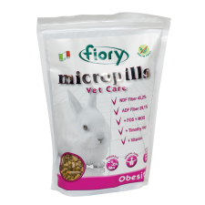 Fiory | Micropills OBESITY (rabbits) | Összetett diétás takarmány, törpenyulak számára - 850 g rágcsáló eledel