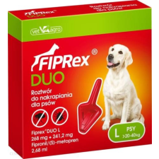 Fiprex Duo L 268 mg + 241,2 mg rácsepegtető oldat kutyáknak 1x élősködő elleni készítmény kutyáknak