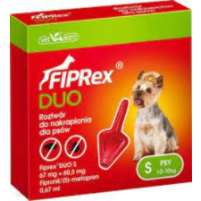 Fiprex Duo S 67 mg + 60,3 mg rácsepegtető oldat kutyáknak 1x élősködő elleni készítmény kutyáknak