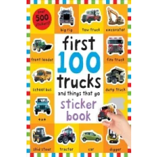  FIRST 100 STICKERS TRUCKS – Roger Priddy idegen nyelvű könyv