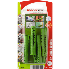 Fischer DŰBEL 10X60MM 6 DB &quot;UX GREEN&quot; FISCHER barkácsolás, csiszolás, rögzítés