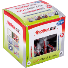 Fischer DŰBEL 6X50MM 50 DB CSAVARRAL "DUOPOWER" FISCHER barkácsolás, csiszolás, rögzítés