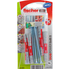 Fischer DŰBEL 8X65MM 4 DB CSAVARRAL &quot;DUOPOWER&quot; FISCHER barkácsolás, csiszolás, rögzítés