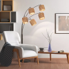 Fischer & Honsel skandináv boho állólámpa hyazinthe bézs fekete szürke fhl40444