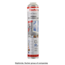 Fischer PUP BS 750 B2 vízzáró pisztolyhab, sárga, 750 ml purhab, tömítő, tapasz