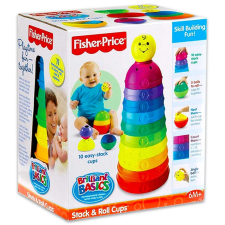 Fisher-Price Fisher-Price fejlesztő játék színes csészepiramis W4472 (MTTF-M0746775053383) fisher price
