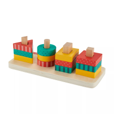 Fisher Price Fisher-Price Wood Színes Formaraválogató fejlesztő játék (HXV05) kreatív és készségfejlesztő