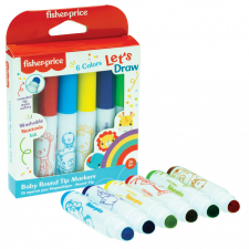 Fisher-Price Let's Draw kimosható filctoll 6 db-os filctoll, marker