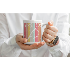  Fishing color Bögre egyedi ajándék