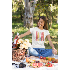  Fishing color női fehér póló egyedi ajándék