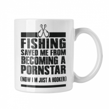  Fishing saved me - Fehér Bögre bögrék, csészék