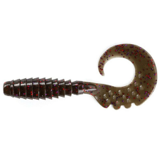 FISHUP_FANCY GRUB 2" (10PCS.), #050 - GREEN PUMPKIN BROWN/RED & PURPLE horgászkiegészítő