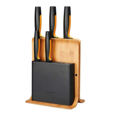 FISKARS Functional Form késblokk bambusz tartóban 5 késes konyhai eszköz