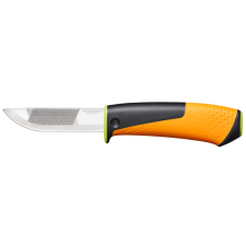 FISKARS Hardware kés épületgépészeti munkákhoz, tokba épített élezővel kés és bárd
