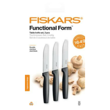 FISKARS Késkészlet, asztali, 12 cm, FISKARS Functional Form fekete (IF1057562) konyhai eszköz