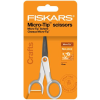 FISKARS Olló, általános, tapadásmentes, 13 cm, fiskars "microtip titanium", fehér