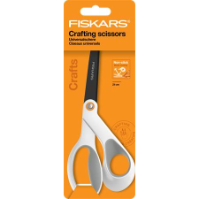 FISKARS Olló, általános, tapadásmentes, 21 cm, "Titanium", fehér (IF1070026) (IF1070026) olló
