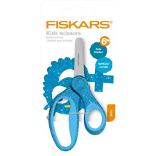FISKARS Olló, iskolai, 13 cm, FISKARS "Glitter Kids", kék olló