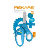 FISKARS Olló, iskolai, 13 cm, FISKARS "Glitter Kids", kék