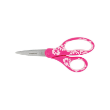 FISKARS Olló iskolai FISKARS rózsaszín virág motívummal Softgrip 15cm olló