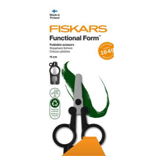 FISKARS Olló, összecsukható, 11 cm, FISKARS "Functional Form Renew", fekete olló