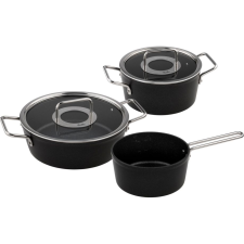 Fissler Adamant Rozsdamentes Acél Edénykészlet - Fekete (3 részes) (156-115-03-000/0) edény