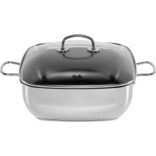Fissler Secural Rozsdamentes Acél Sütőtál üvegfedővel 28cm 6,5L - Ezüst edény