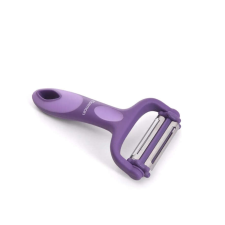  Fissman gyümölcs- és zöldségtisztító, polipropilén/rozsdamentes acél, 7,5x15 cm, lila színű konyhai eszköz