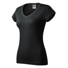  Fit V-neck póló női ébenszürke XS
