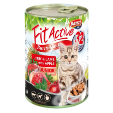  FitActive Junior Beef & Lamb konzerv macskáknak 24 x 415 g (308951) macskaeledel