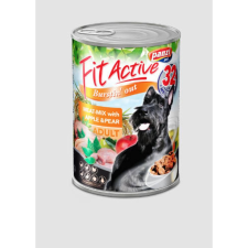 FitActive konzerv Adult - nedveseledel (liba,kacsa,nyúl,pulyka,csirke) felnőtt kutyák részére (1240g) kutyaeledel