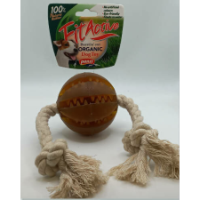 FitActive natúr gumijáték Dental Ball kötélen - játék kutyák részére 316161 játék kutyáknak