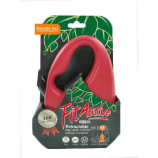 FitActive Panzi Fit Active automata póráz 5 m szalagos M red nyakörv, póráz, hám kutyáknak