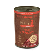 Fitmin Dog Purity tin beef with liver 6x400 g kutyaeledel