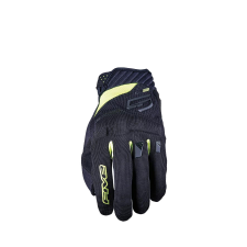 Five RS3 EVO motorkerékpár kesztyű fekete-fluo sárga motoros kesztyű