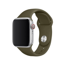 Fixed Apple Watch S1/2/3/4/5/6/7/SE Szilikon szíj 38/40/41 mm - Olivazöld okosóra kellék